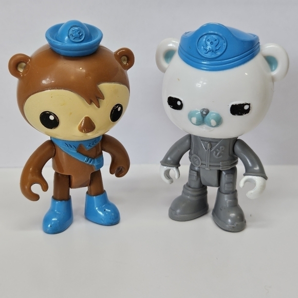 OCTONAUTS Octopod Castle Figures Dr. Shellington Captain Barnacles Set 2010 - Picture 2 of 4